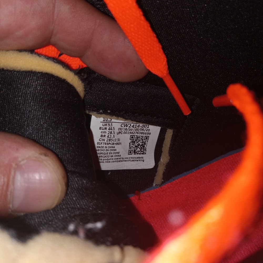 Jordan Black and Red High-Top Sneakers - Picture 8 of 8